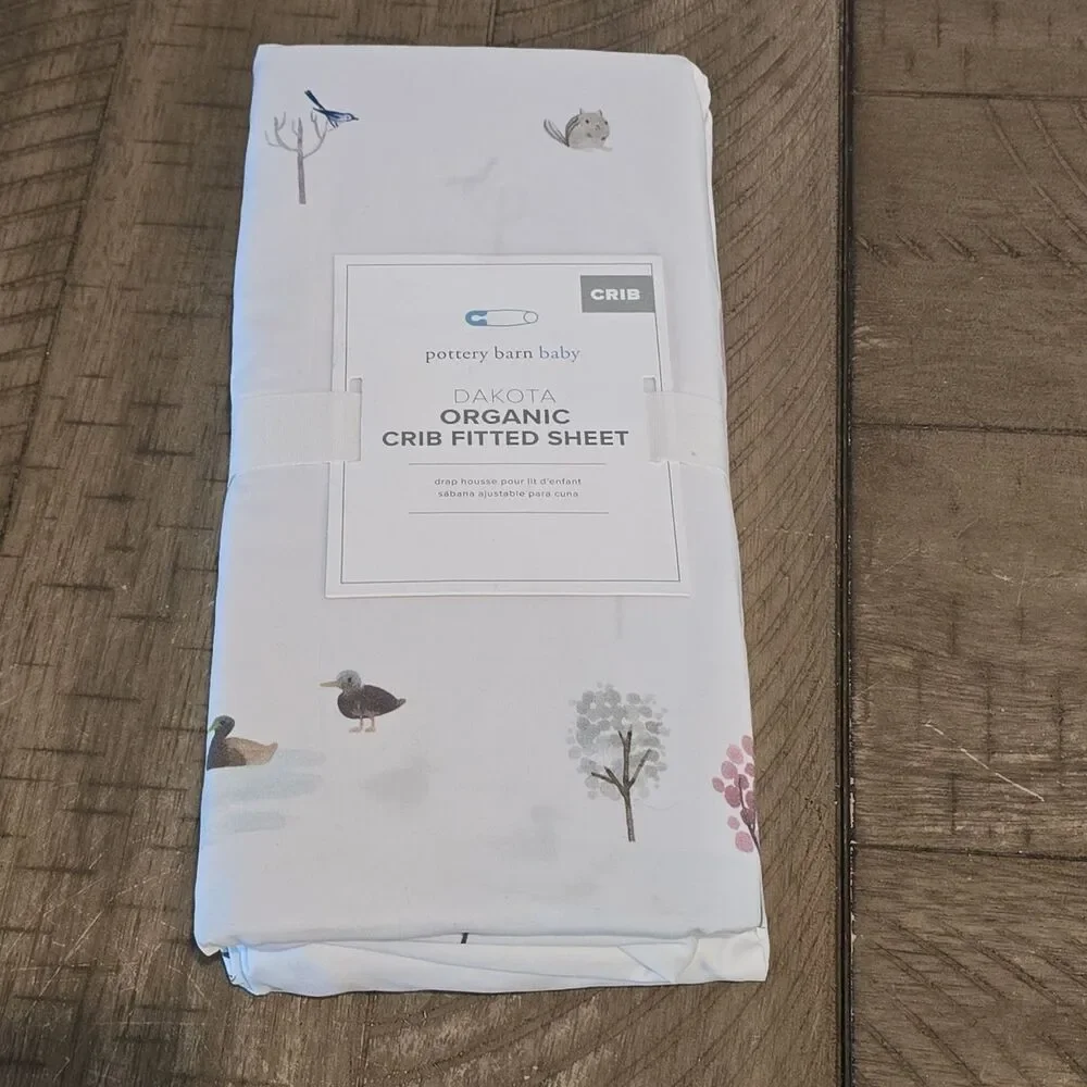 Pottery Barn Crib Sheet Organic Dakota Crib Fitted Sheet Woodland Animals
